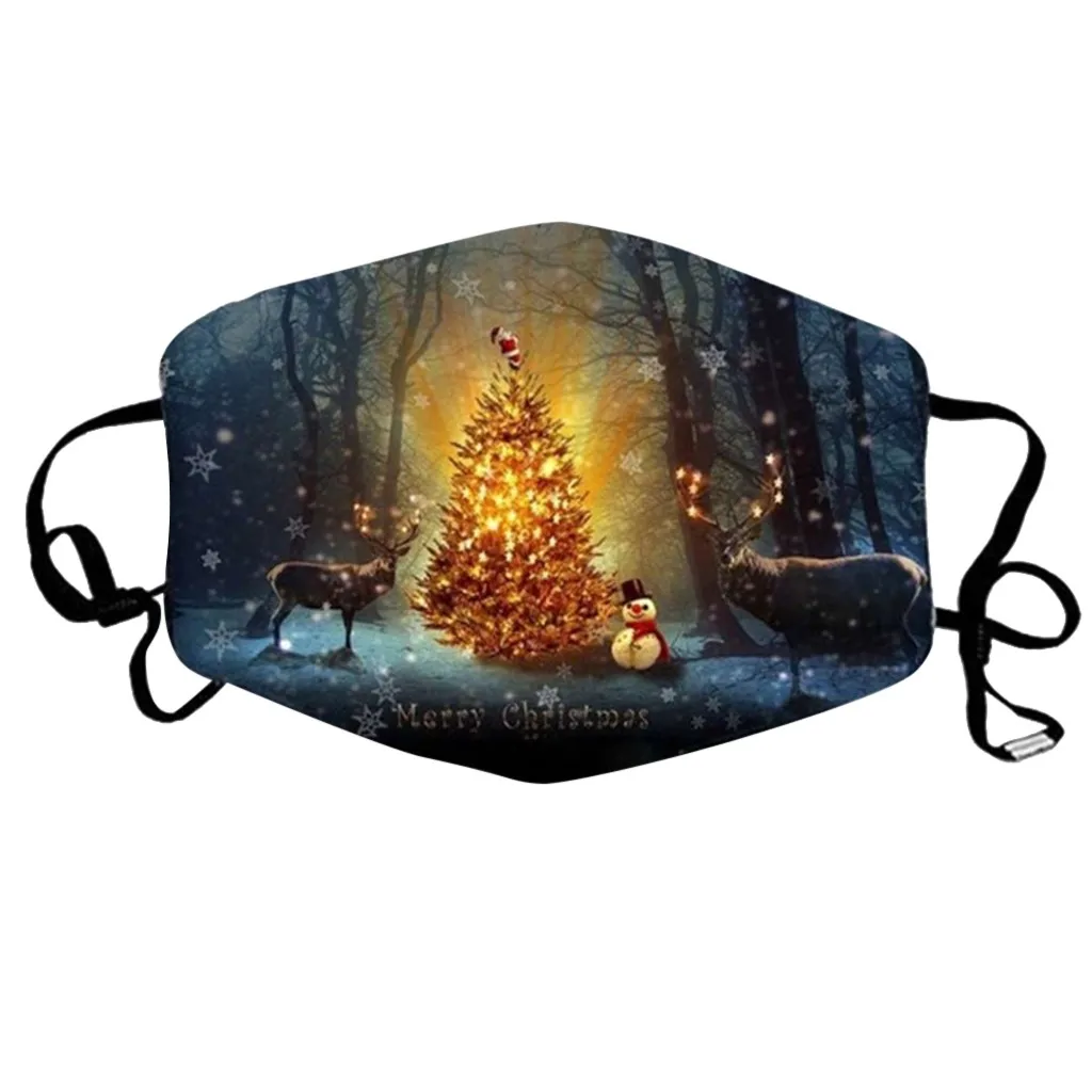 

Mouth Mask Reusable Protective 5pc Reusable Children Christmas Face Mask Washable Windproof Fog Haze Mask Face Mascarillas#Z