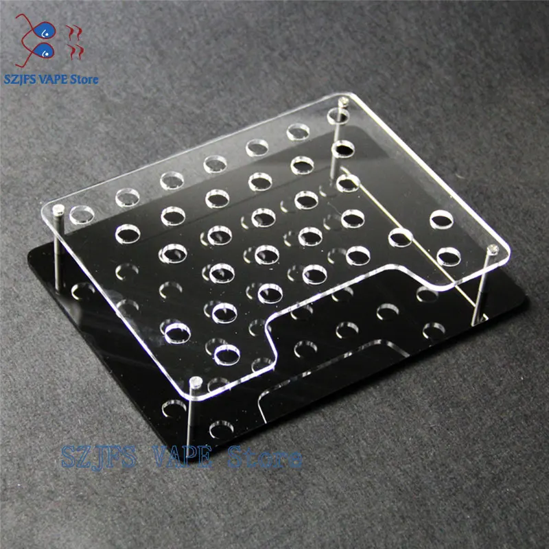 

Electronic Cigarette Stand Shelf Acrylic Display Case Holder Display Rackfor 510 810 Drip Tip Resin Mouthpiece Accessories Drip