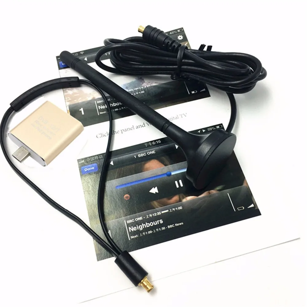 DVB-T2 DVB-T Цифровое ТВ высокой четкости тюнер спутниковый приемник планшет Pad ТВ периферийное устройство HDTV с Micro USB для Android мобильного телефона