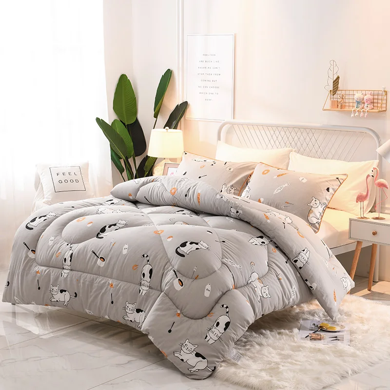 

High Grade Cotton Bedding Filler Luxury Down Blanket Duvet Quilted Winter Blanket King Queen Full Twin Size Comforter Blanket