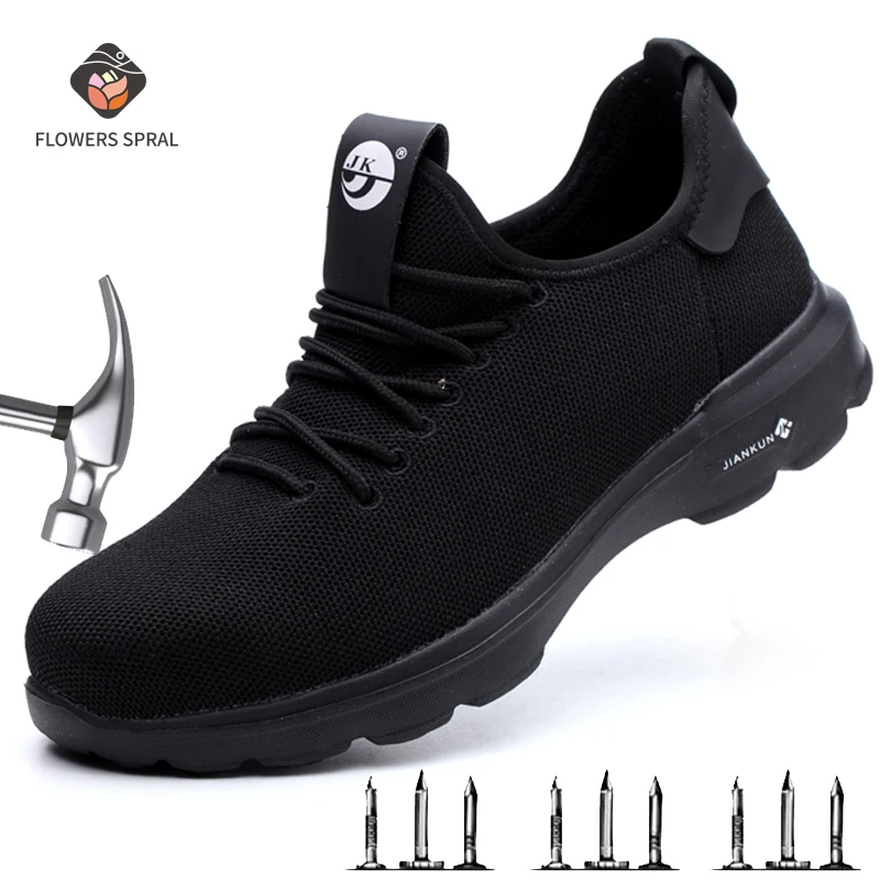 

Men's Safety Work Boots, Lightweight Anti-Stab Shoes