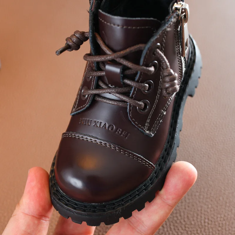 DIMI 2020 зимняя детская обувь для мальчиков и девочек модные детские ботинки Martin из