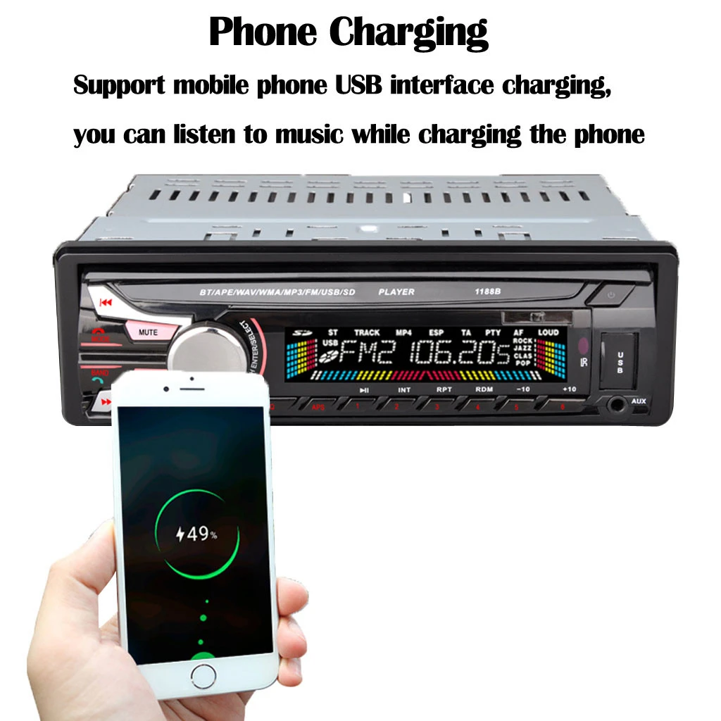 Автомобильный Стайлинг 12V Модернизированный bluetooth MP3-плеер Радио Стерео головное
