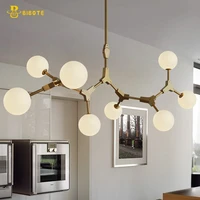 modern led chandelier ceiling hanging chandeliers for living room bedroom kitchen magic beans lustres nordic indoor lighting