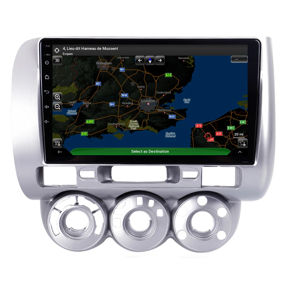 Четырехъядерный автомобильный радиоприемник RoverOne Android 10 GPS навигация для Honda Jazz Fit