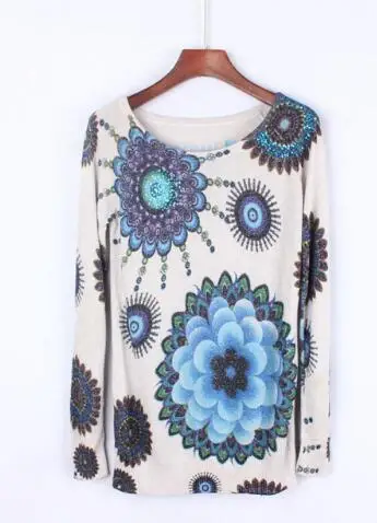 9 DESIGUAL испанский Deg стиль мульти Тип эластичный с длинными рукавами один воротник трикотаж джерси свитер - Color: 9