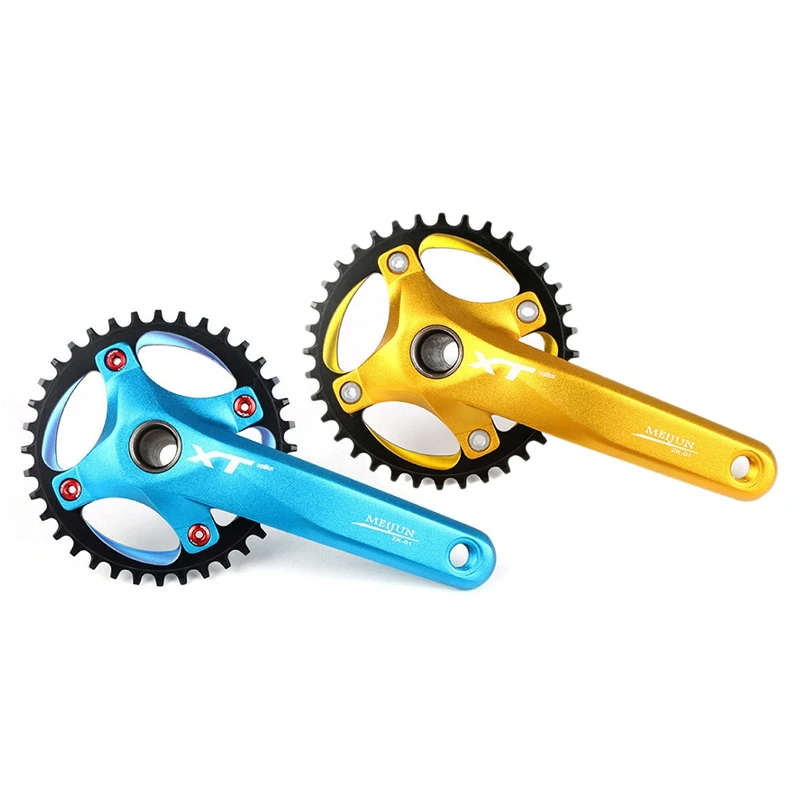 

MEIJUN 170 MTB Mountain Bike Bicycle Hollow Integrated Crank XF Modified Single Disc 104BCD 36T Crankset Bottom Bracket