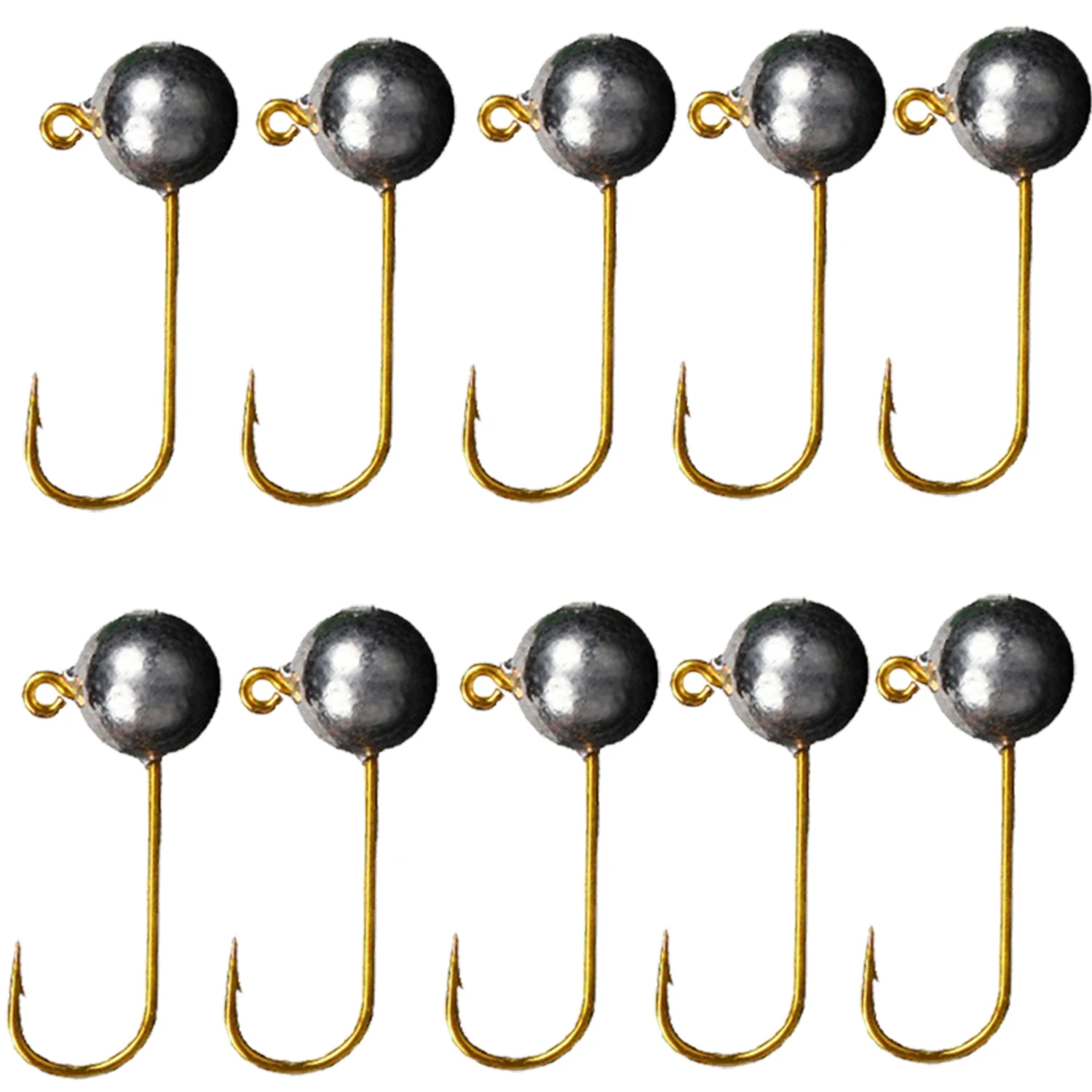 

10pcs/lot Micro Jig Head Fishing Hook 1g-5g Ice Fishing Hook Mini Crank Jig Fishhook Soft Lure Fishing Tackle