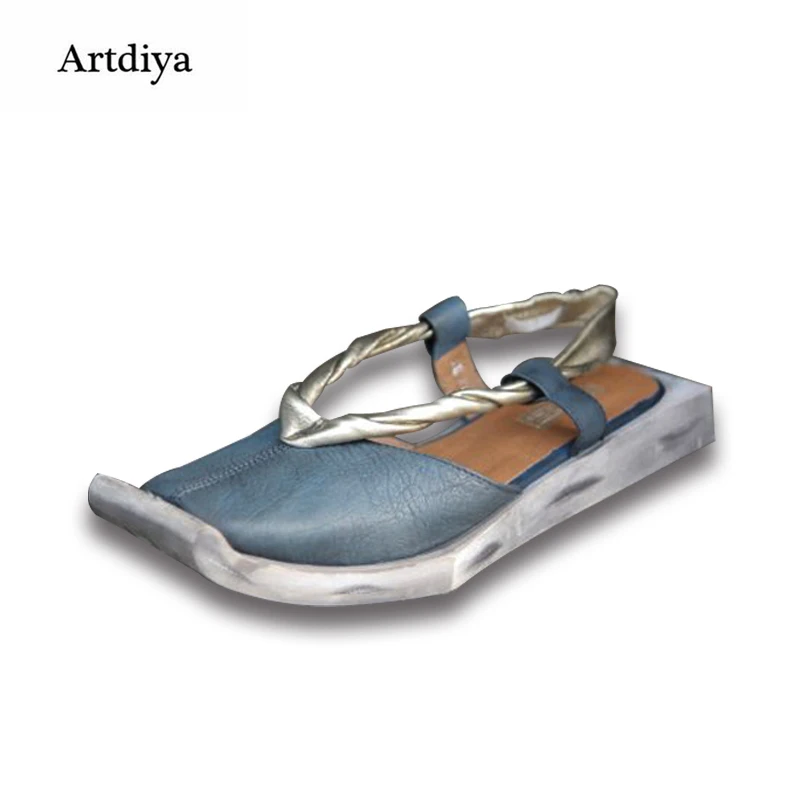 Artdiya/Лидер продаж Сандалии из натуральной кожи с квадратным носком Женская обувь