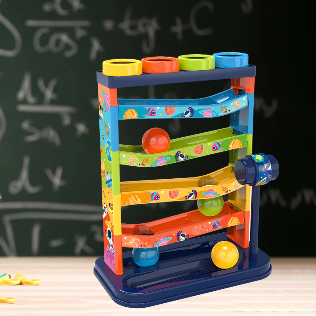 Детская Машина рампа игрушки мяч гоночные треки для малышей с 10