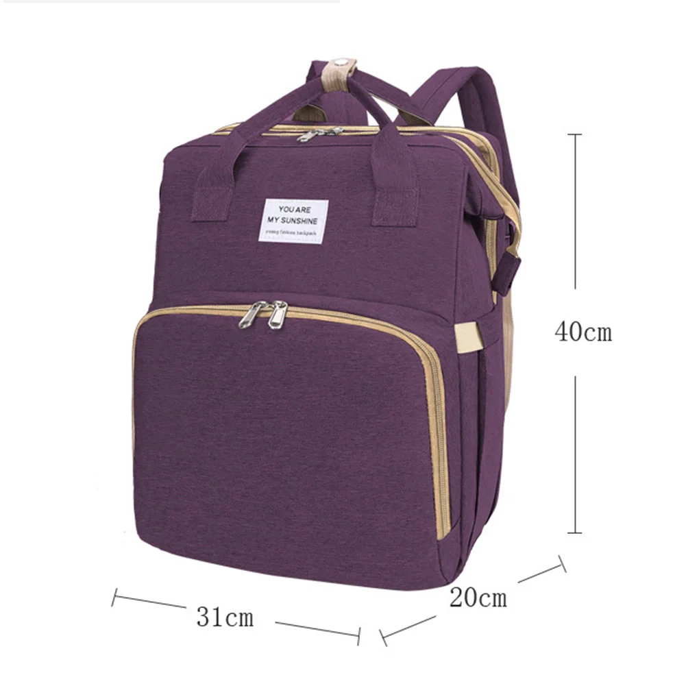 

3 in 1 Multifunctional Diaper Backpack Folding Crib Maternity Nursing Bag Baby Nursing Bed Diaper Changing Table Pad For Outdoor