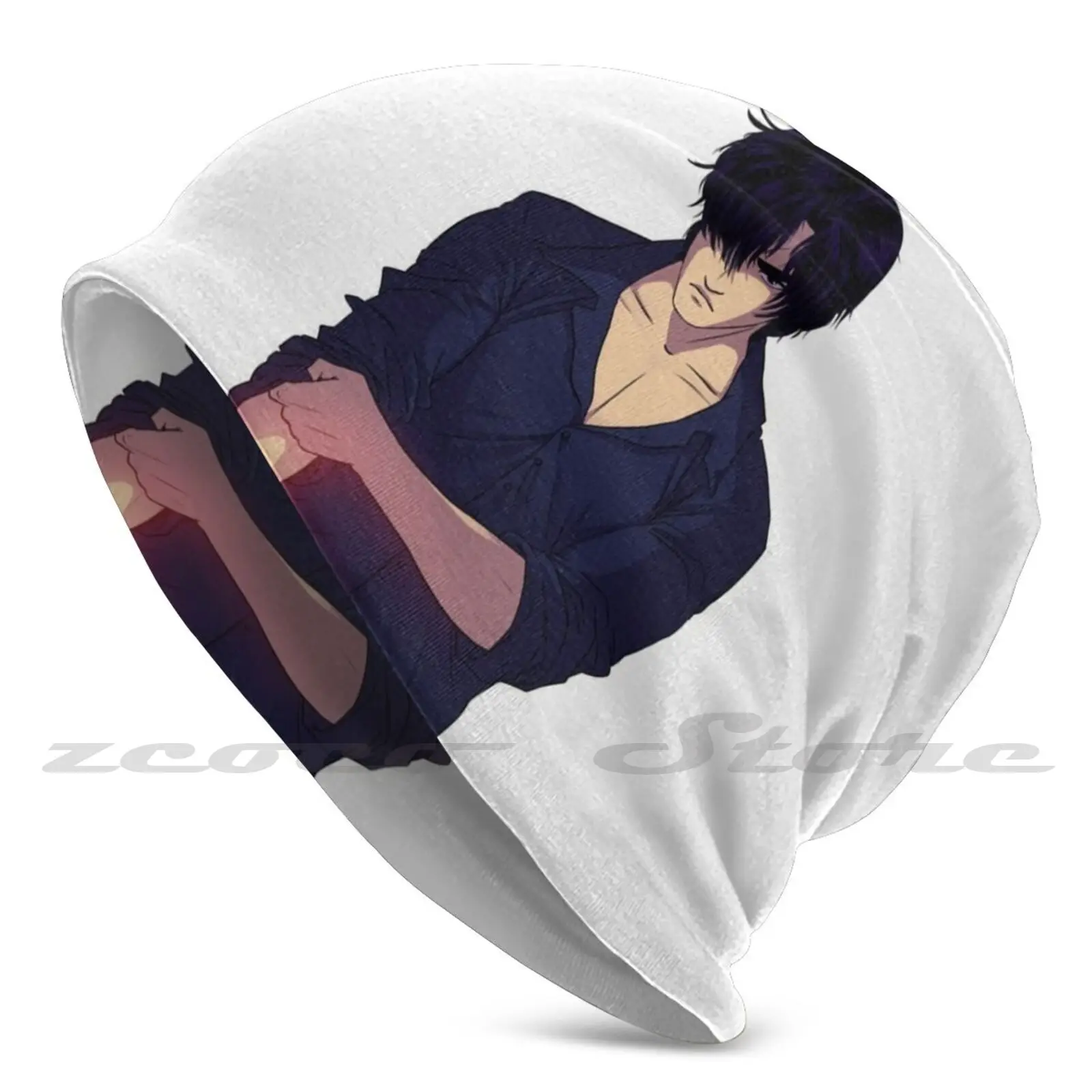 

Трикотажные головные уборы Alec с индивидуальным рисунком, Эластичный Мягкий головной убор, оригинальный портрет Oc