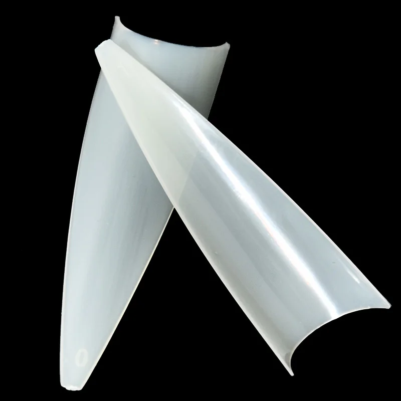 100 шт. прозрачные/натуральные накладные ногти на шпильках ABS полное покрытие