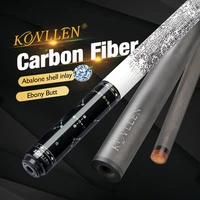 konllen star billiard carbon cue carbon shaft carbon fiber pool cue stick real inlay radial pin joint leather grip billiards kit