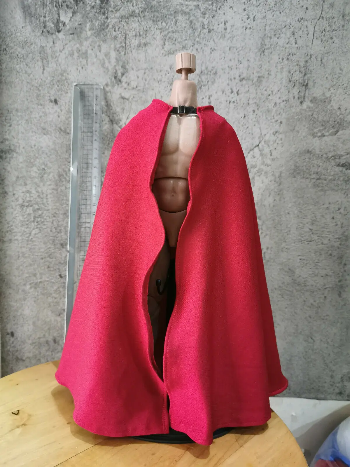 

[only cape]1:6 wine red cloak Cape collar Model For 12" Figure