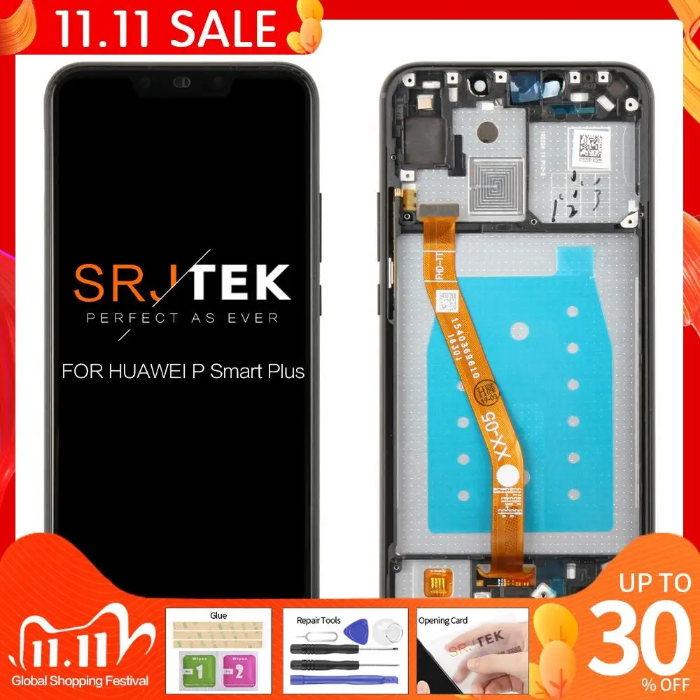 6 3 ''новых для Huawei P Smart + ( плюс) INE-LX1 / INE-L21 Полный ЖК-дисплей сенсорный экран