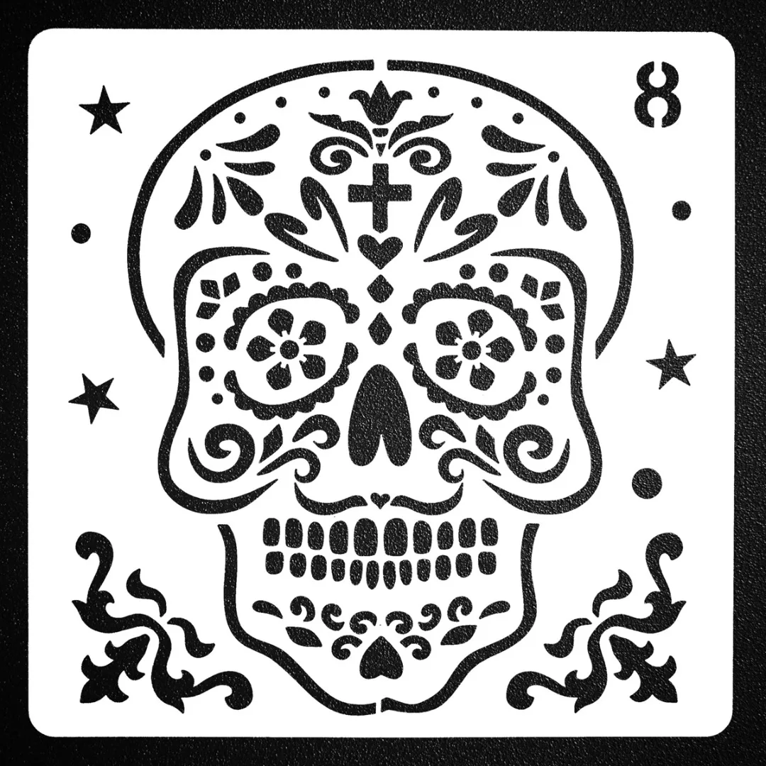 

8pcs DIY Craft Halloween Pattern Embossing Scrapbook Painting Template Stencil For Handmade Gifts Tool Set