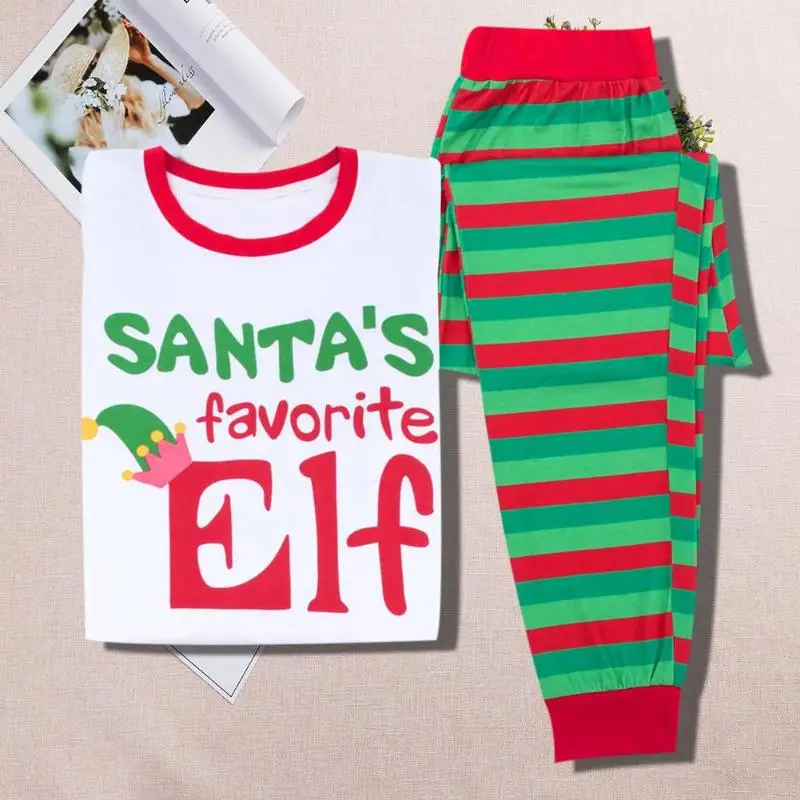 Рождественские комплекты одежды для родителей и детей из 2 предметов мужчин