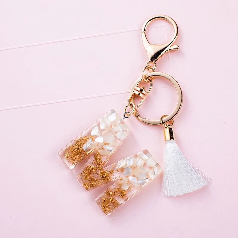 Брелок для ключей с подвеской в виде букв алфавита кристаллов акриловый женщин |