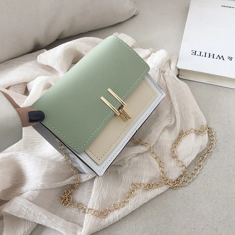 

DOLOVE Small Bag Female 2020 Summer New Wave Korea Style Retro Small Square Bag Wild One-shoulder Messenger Crossbody Bag