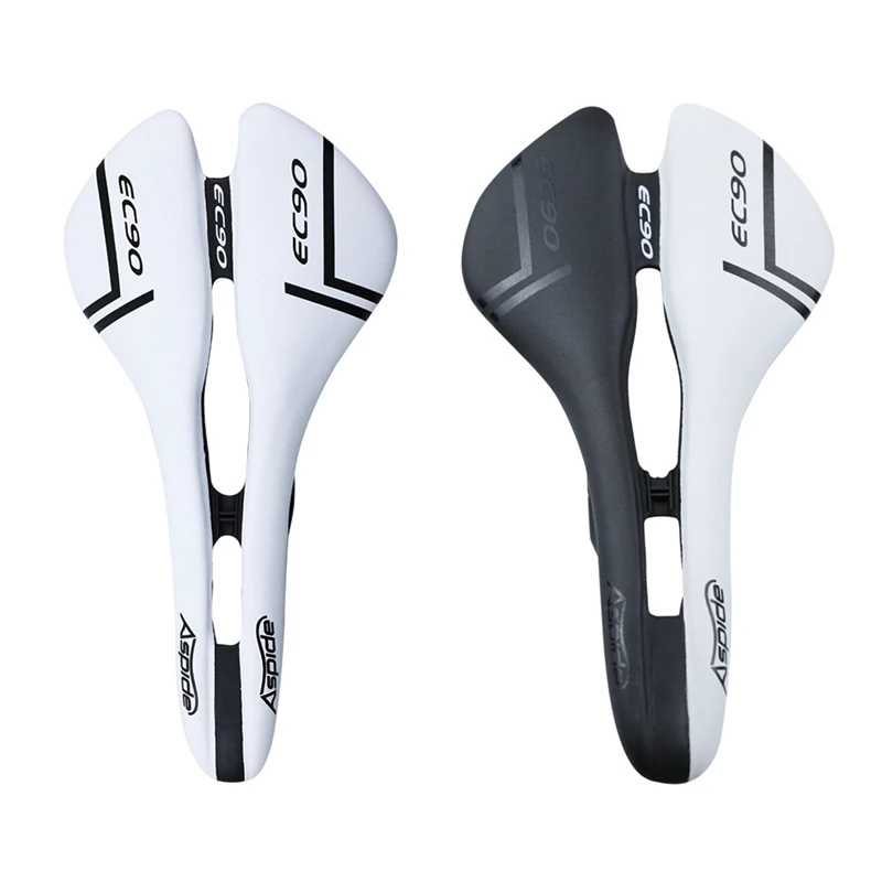 

Mountain Bike Seat Cushion Ergonomics Bicycle Wide Saddle with Leather Cover for MTB Road Bike