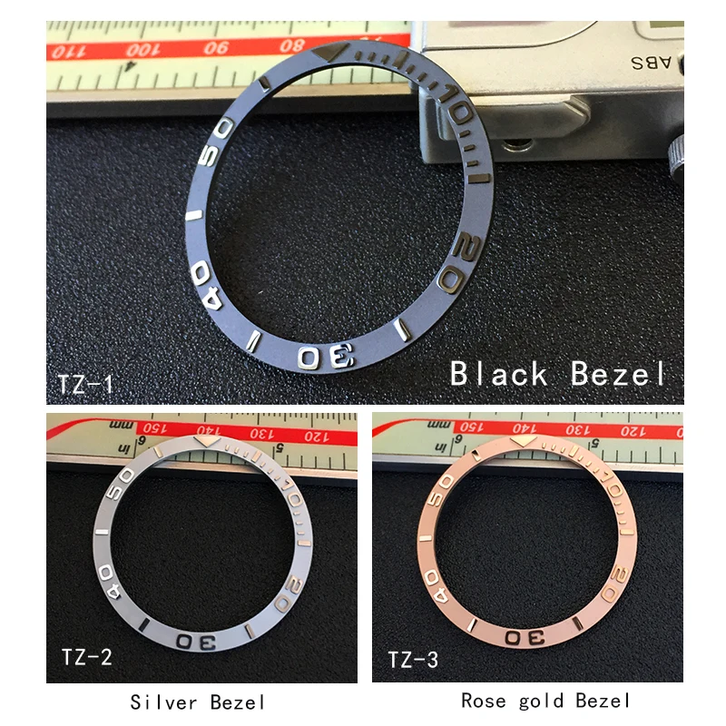 Плоская керамическая вставка обода 38*31 5 мм Выпуклое слово для Seiko SKX007 SKX009