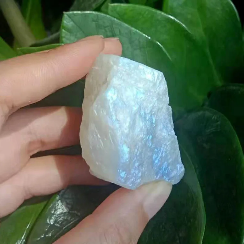 

1 шт. натуральный белый лунный камень синий светильник камни кристалл рокстоун рейки целебный образец шероховатый минеральный Декор сбор