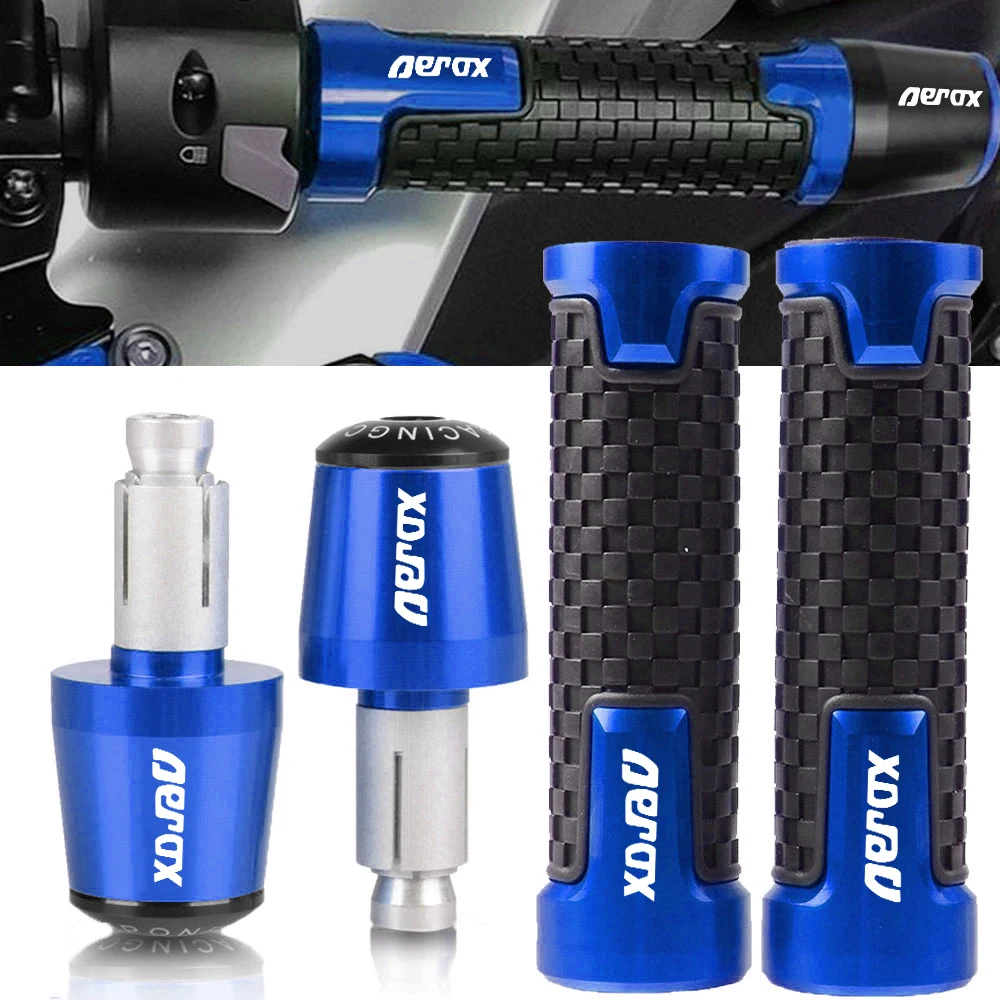 

7/8'' 22mm CNC Motorcycle Scooter Handle bar grips handlebar grip ends For YAMAHA Aerox 155 Aerox155 2017 2018 2019 2020 2021