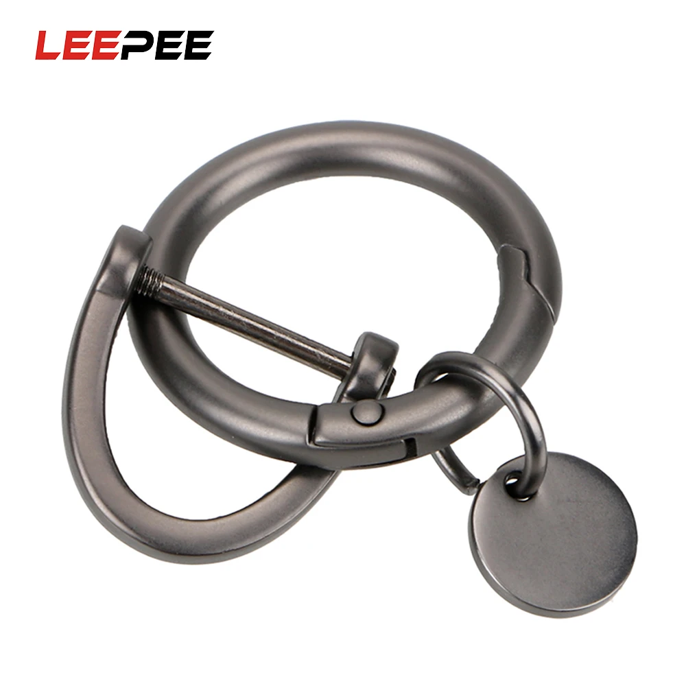 LEEPEE D образный брелок в форме подковы металлические кольца для ключей аксессуары