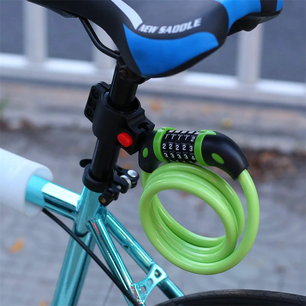 

Bike Combination Number Code Lock Bicycle Safety Lock Steel Cable Wire Anti-theft Mountain Bike Locking Tool Cycling Accessories