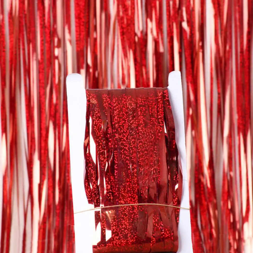 1/2 м МЕРЦАЮЩАЯ кисточка занавеска металлическая бахрома из фольги мерцающий фон