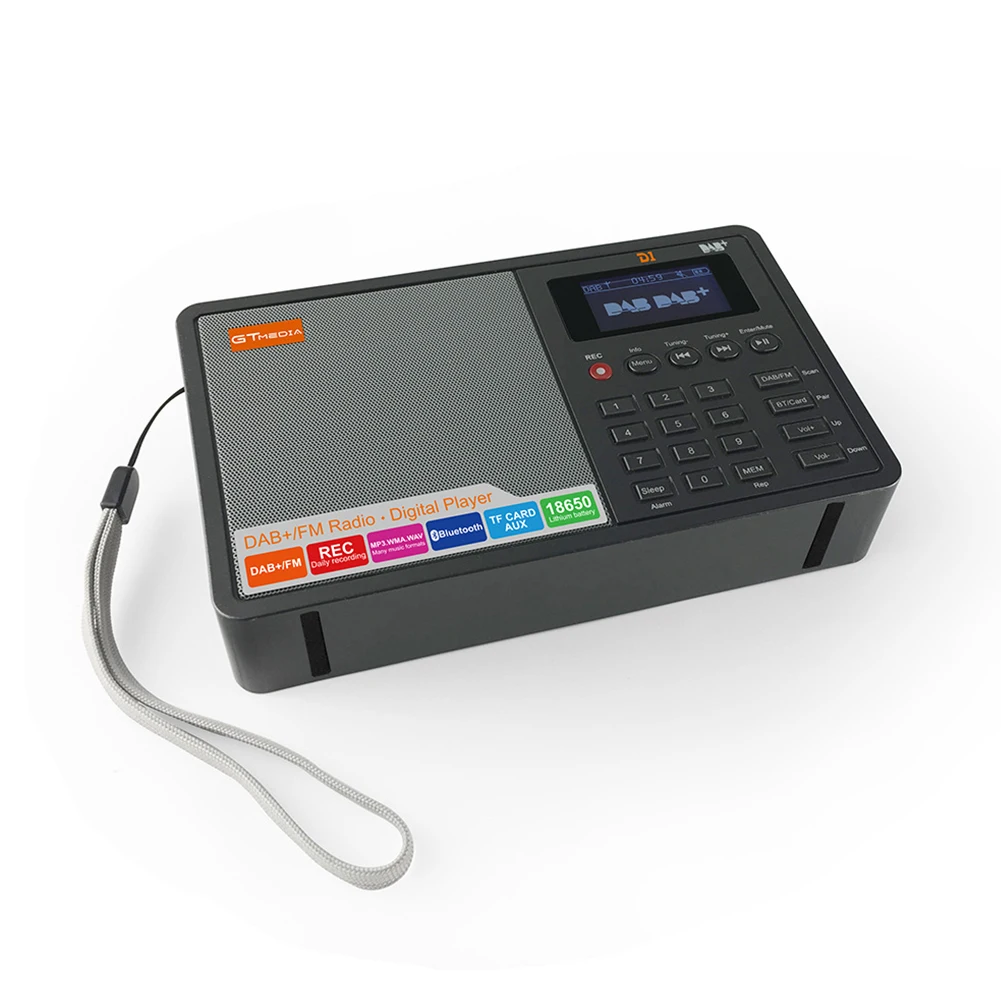 

Antenna Alarm Home AM FM Built In Speaker Travel Noise Reduction Battery Operated USB ABS Portable Radio