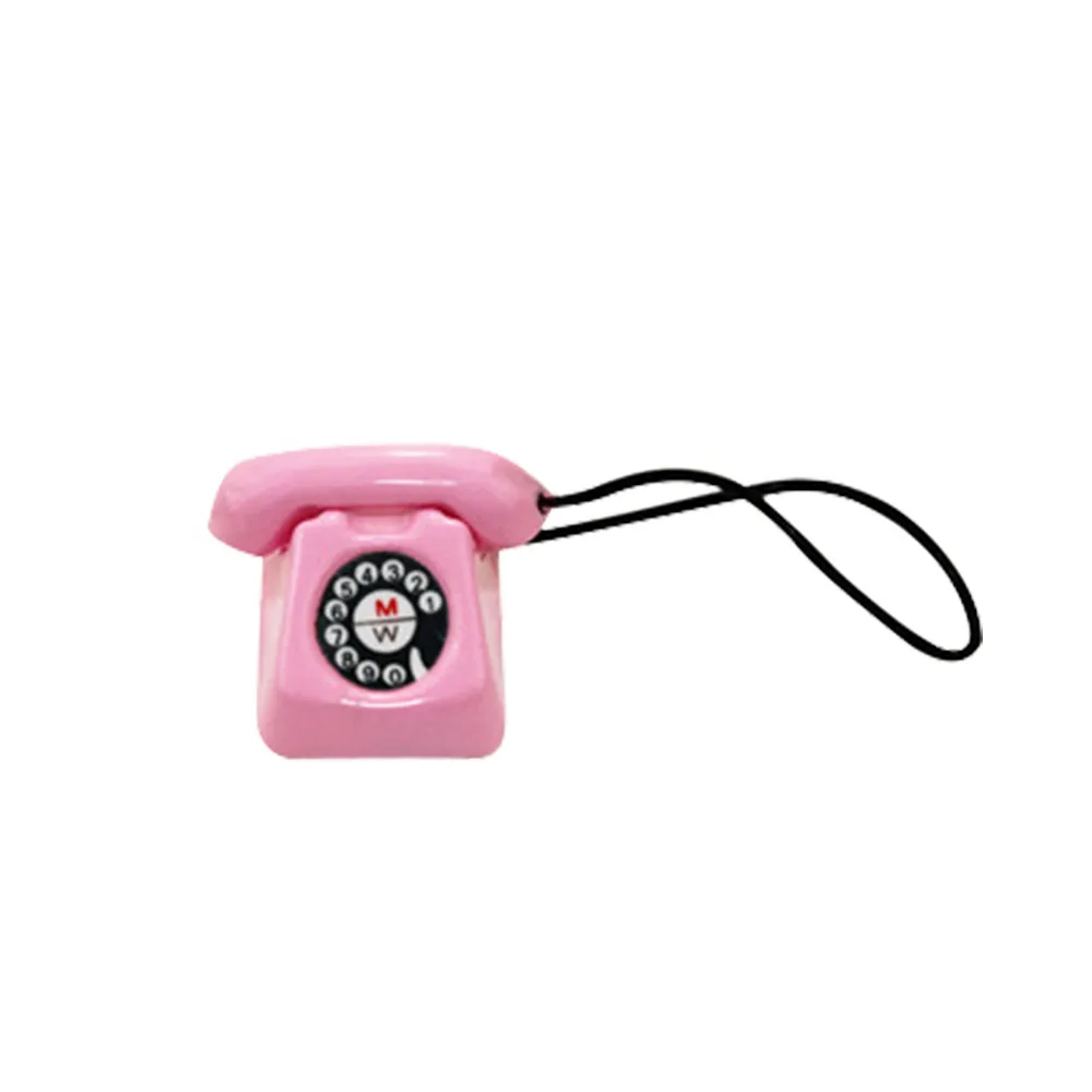 

1/12 Miniature Scene Model Dollhouse Accessories Mini Telephone Phone Baby Toy Mini Kids Toys Juguetes Brinquedos New