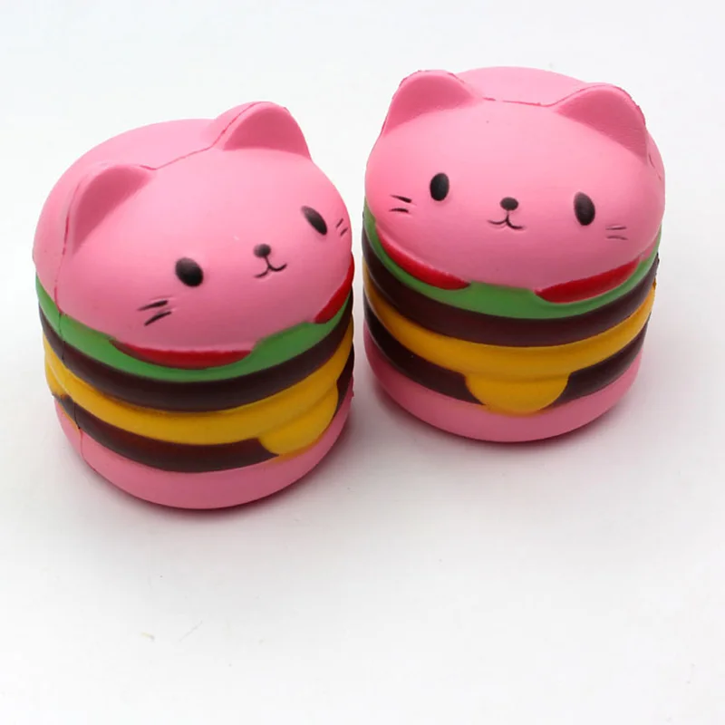 

Cute Big Size Squishy Toy Slow Rising Scented Squeeze Luky Cat Hamburger Squishy Gift Kawaii Squishies Stress Reliever Toys