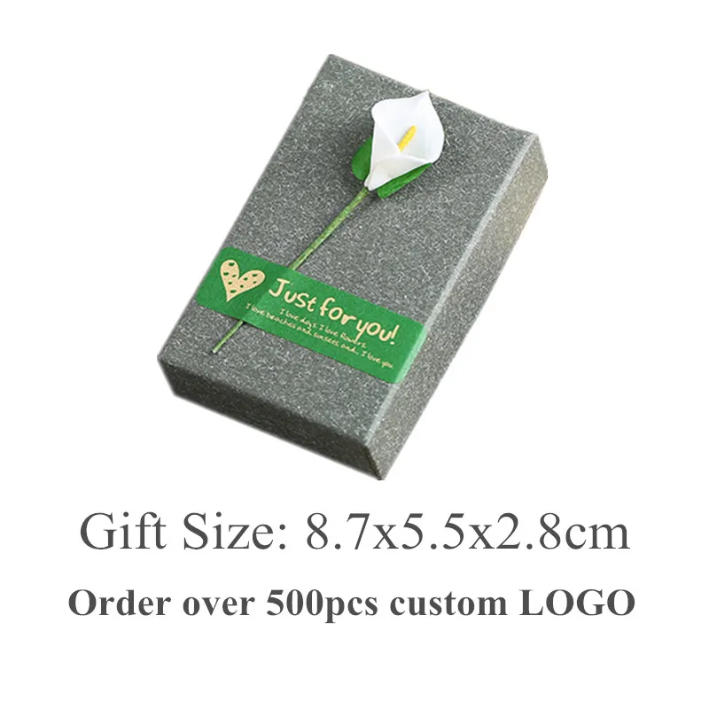 Gift Box Миниатюрное колье для маленькой девочки из нержавеющей стали, цепочка для маленькой девочки, Очаровательное ожерелье с подвеской, Позолоченное колье, лучший подарок для друзей, ювелирные изделия на заказ - Окраска металла: Gift Box