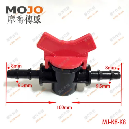 

2020 Free shipping!(10pcs/Lots) MJ-K8-K8 Water valve for 8mm diameter NEW PE garden irrigation water faucet