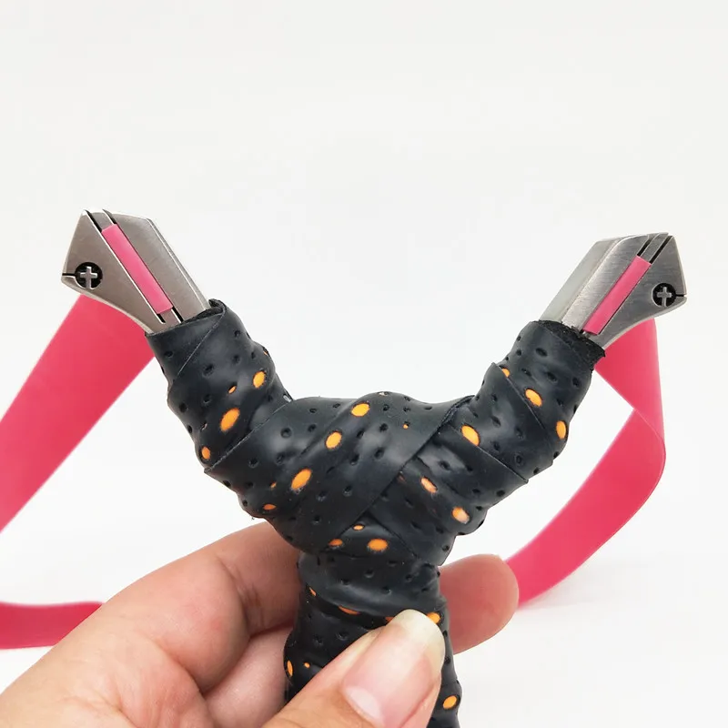 

High quality stainless steel hunting slingshot big bow door precision shooting outdoor slingshot shooting competitive slingshot