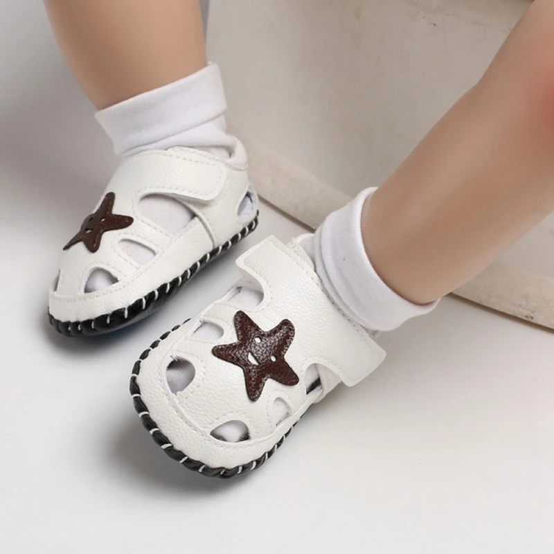 

Baby Sandal For Baby Boys Girls Spring Summer Star Soft Bottom Anti-Slip Pre-Walker First Walker Toddler Sandals
