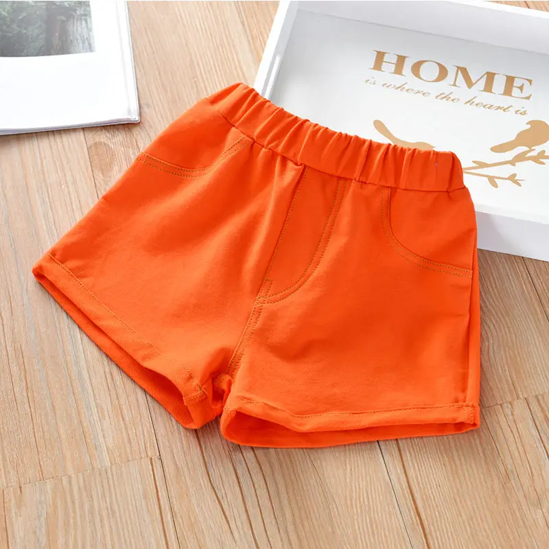 Новинка Лето 2020 Детские хлопковые джинсовые штаны ярких цветов для маленьких