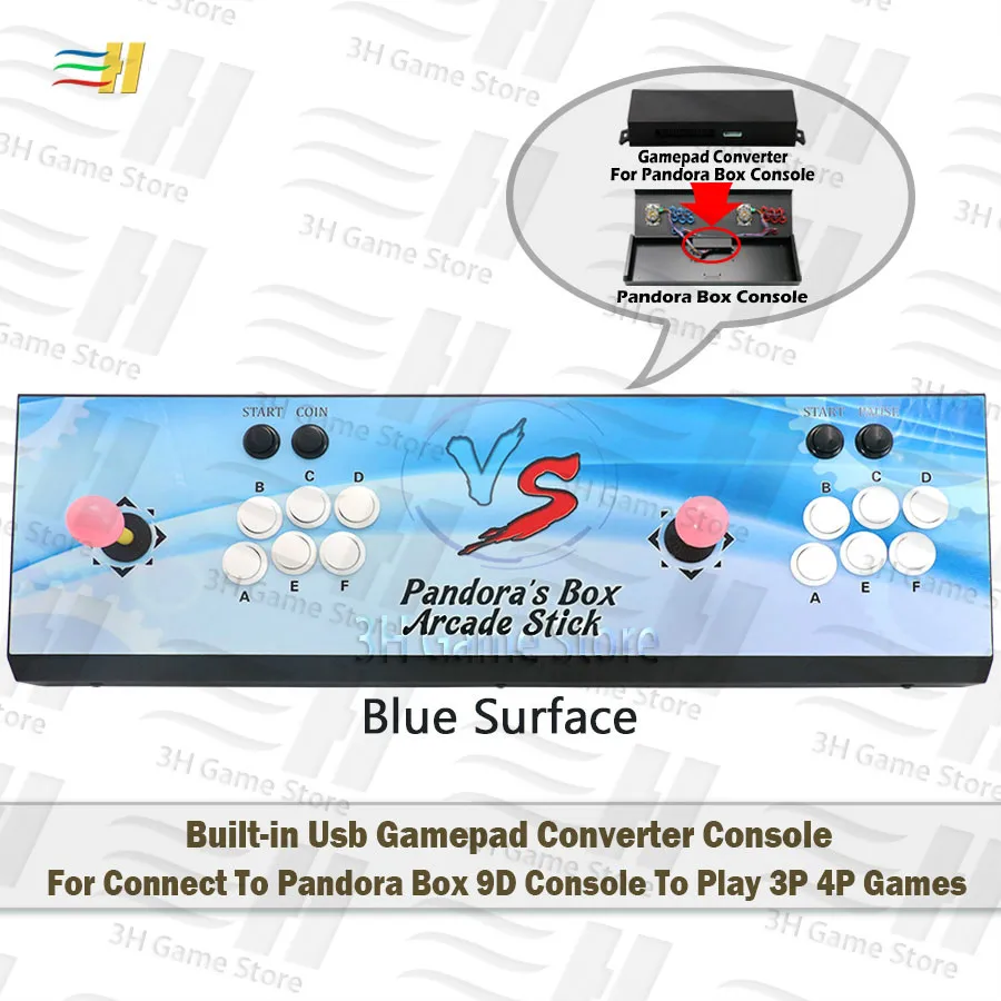 Встроенный Pandora Box 9D Usb конвертер геймпада консоль для подключения к Pandora Box 9D контроллер консоль для игры 3P 4P аркадная игра