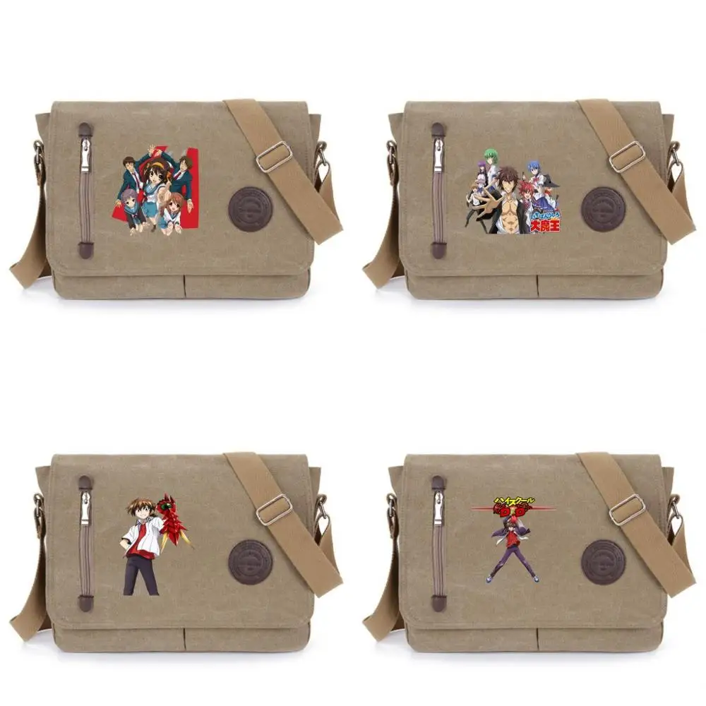 

Сумка на плечо DxD для старшей школы, школьный книжный ранец, мессенджеры для подростков, кросс-боди, Женская дорожная сумка на ремне