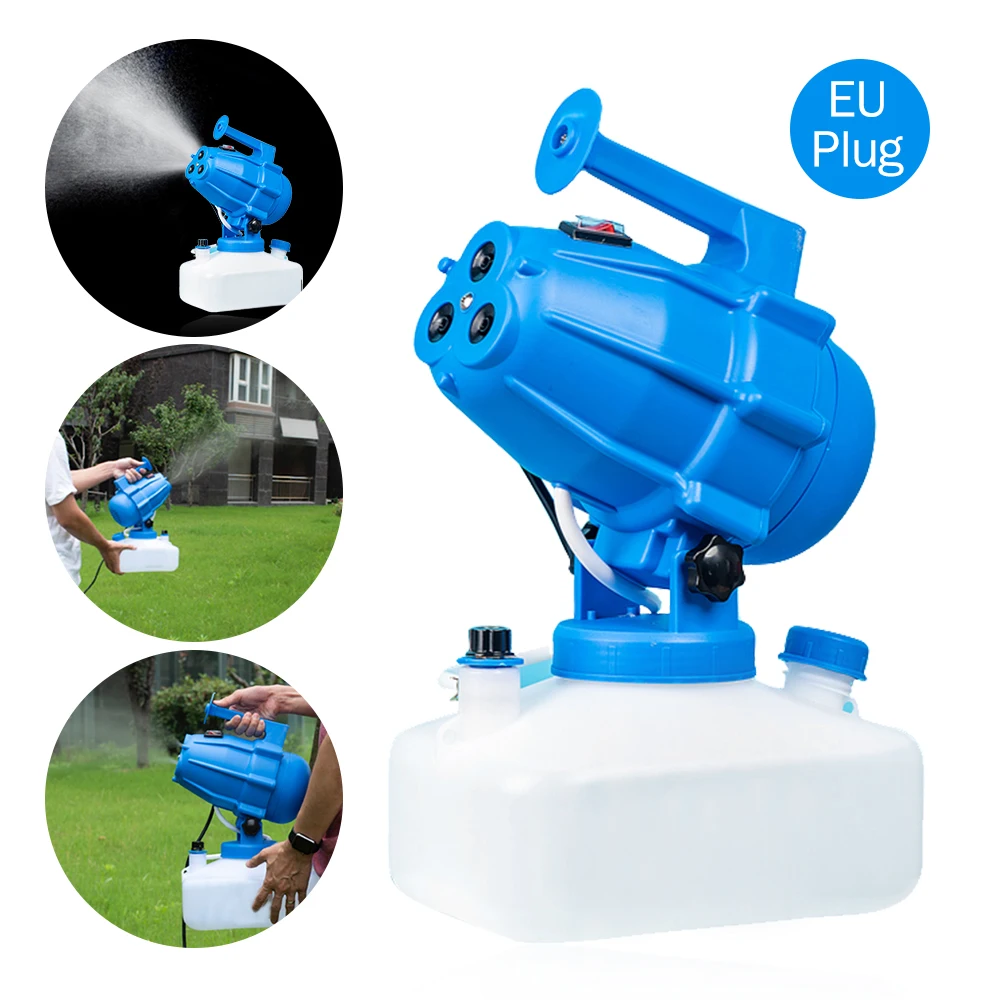 

Electric ULV Fogger Portable Ultra-Low Volume Atomizer Sprayer Fine Mist Blower Humidifier Pesticide Nebulizer 5L