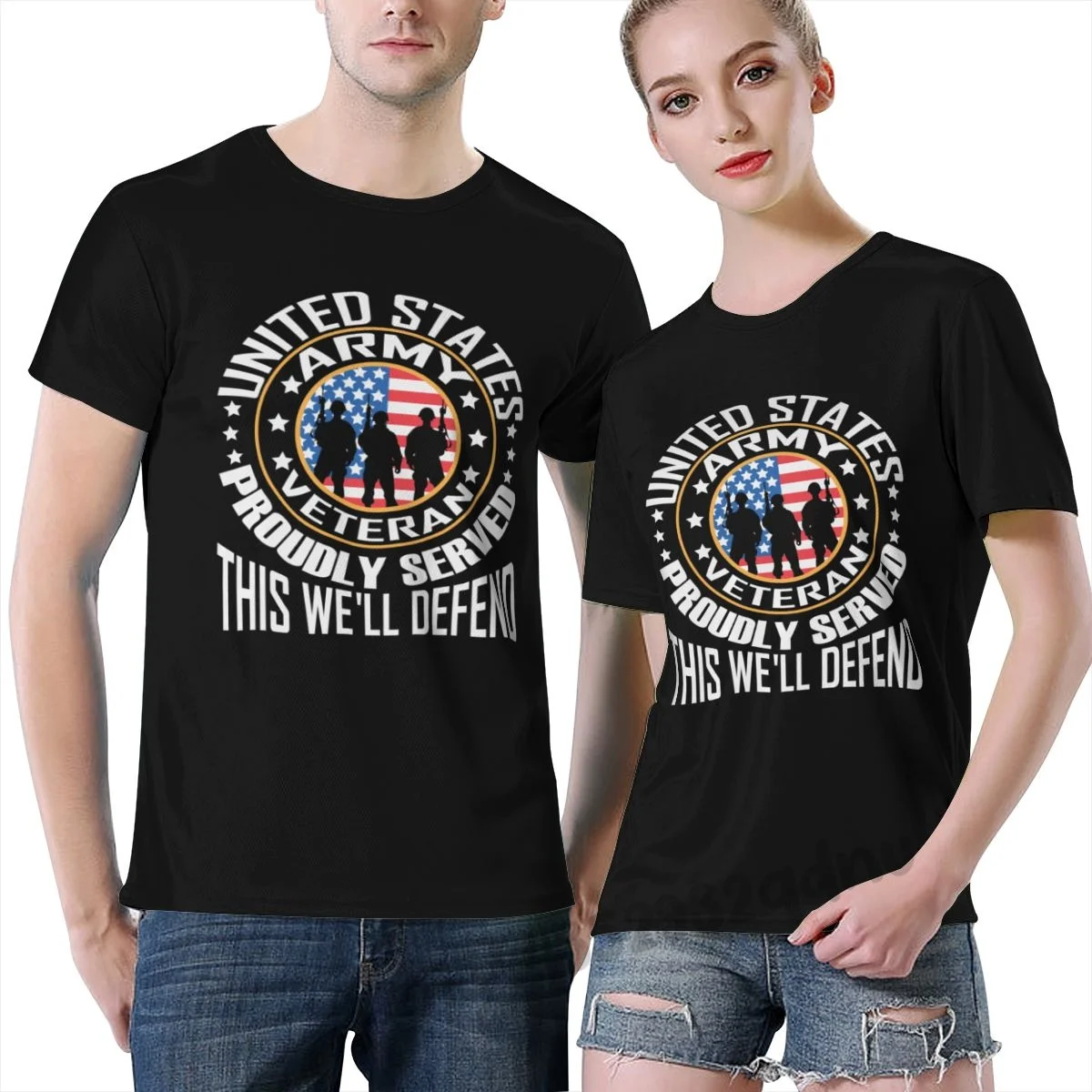 

United States Army Veteran Proudly T Shirt Short Sleeve Family Designing Natural Euro Size S-6xl Humor Crazy Shirt