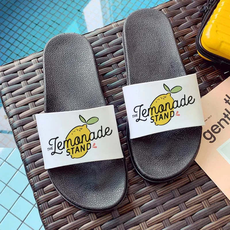 

shoes for women 2021fruit print slippers comfortable sandals women summer Hipster flip flops female