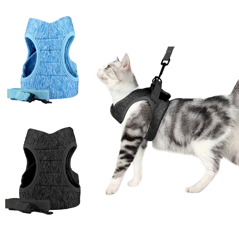 

Cats Dog Walking Jacket Collar Cat Harness Escape Proof Vest Harness With Reflective Strap For Kitten Cat Accessories