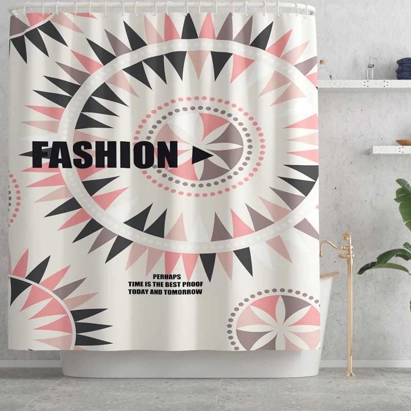 

Bath curtain Waterproof Shower Curtains Bath Screen Printed Curtain for Bathroom Gift Carpets Rugs for Home Living Room toilet