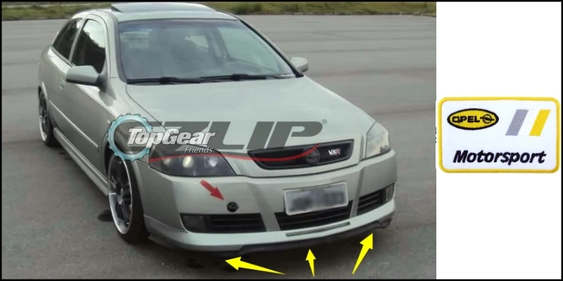 Губы бампера для Opel Astra J 2009 ~ 2019/магазин верхних фар спойлер тюнинга