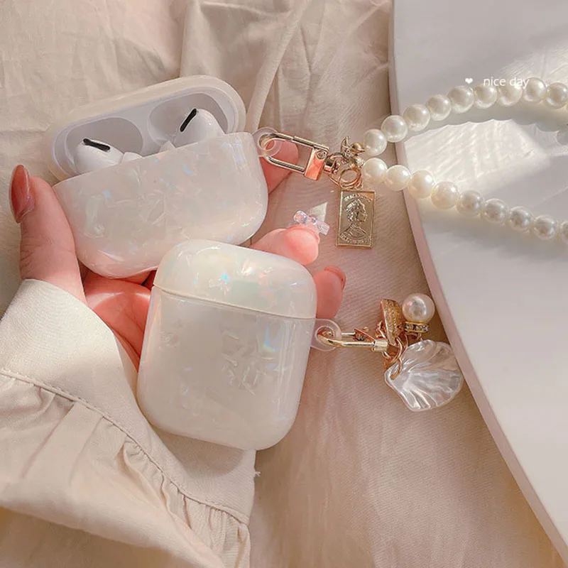 Чехол для наушников apple airpods 3 Air Pod с жемчугом | Электроника