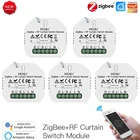 Переключатель для штор Tuya Smart Life ZigBee RF433, для электрических роликовых затворов, солнцезащитная, работает с Google Home, Alexa, Smart Home