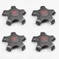 4pcs car carbon fiber wheel center abs hub caps cover protection rim cap for tesla model 3 styling